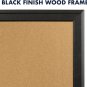 Cork Bulletin Board, Framed Corkboard, 11â X 17â, Black Frame, Message Board (79