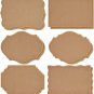 12-Pack MDF Unfinished Wood Plaques, 7.2X5 Inch Mini Boards, Rustic-Style Signs,