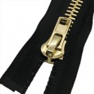 Separating Metal Jacket Zipper #10 24 Inch Brass Zipper Heavy Duty Metal Zippers