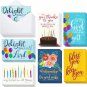 48 Pack Religious Christian Birthday Cards Bulk Set with Envelopes, Bible Verse