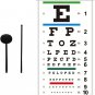 Snellen Eye Chart, Eye Charts for Eye Exams 20 Feet with Wooden Frame 11X22 Inch