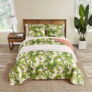 - King Quilt Set, Reversible Cotton Bedding with Matching Shams, Lightweight Hom