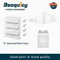 6'' Louvered Dryer Vent Cover for Exterior Wall Vent Hood Outlet(Total Unit Size