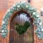 Rooster Chicken Wreath 11Inch Artificial Pine Branches Green Leaves Garland for