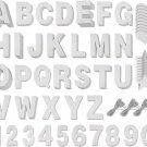 126 Pieces Make Your Own Banner Kit - DIY Banner with Silver Glitter Letters A-Z
