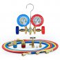 OMT AC Gauge, AC Manifold Gauge Set for R134A R12 R22 R502, 3 Way Automotive AC
