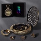 DND 6Mm Micro Polyhedral Dice Set with Pocket Watch Shell Case Perfect for Dunge