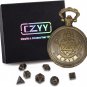 DND 6Mm Micro Polyhedral Dice Set with Pocket Watch Shell Case Perfect for Dunge