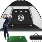 Golf Practice Net, 10X7Ft Golf Hitting Training Aids Nets with Target and Carry