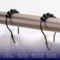 2Lbdepot Shower Curtain Rings Hooks - Chrome Finish - Premium 18/8 Stainless Ste