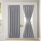 Front Door Curtain - French Curtain Rod Pocket Window Treatment for Sliding Door