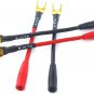 Spade Plug to Female Banana Jack Adapter Cable, 4Mm Banana Jack Female to Fork S