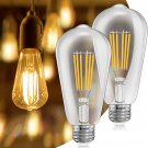 E26 LED Bulb 60 Watt Equivalent Dimmable, 6W Edison Light Bulb, 2700K Warm White