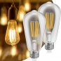 E26 LED Bulb 60 Watt Equivalent Dimmable, 6W Edison Light Bulb, 2700K Warm White