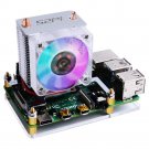 Raspberry Pi Cooling Fan, Raspberry Pi ICE Tower Cooler, RGB Cooling Fan with Ra