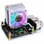Raspberry Pi Cooling Fan, Raspberry Pi ICE Tower Cooler, RGB Cooling Fan with Ra