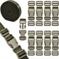 1 Inch Buckles Straps Set with 10 Yards Nylon Webbing Strap,10 Pcs Quick Side Re