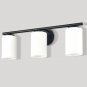 Black Bathroom Light Fixtures Farmhouse 3 Light Bathroom Vanity Iight with Frost