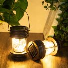 Hanging Solar Lanterns Outdoor - 20 LED Solar Powered Christmas Fairy Lights, La