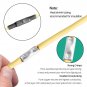 Non Insulated Butt Connectors 100Pcs 22-16 Gauge Electrical Wire Seamless Uninsu