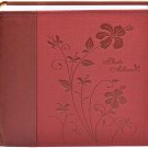 Photo Album, Holds 200 4"X6" Pictures, 2 per Page, Faux Leather Vintage Inspired