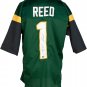 Jayden Reed Signed Custom Green College Style Football Jersey BAS