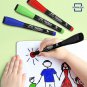 4 Magnetic Dry Erase Markers Fine Tip Assorted Classic Colors Low Odor Whiteboar