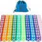 100Pcs 16Mm Game Dice D6 Six Sided of Rounded Translucent for Yahtzee,Tenzi, Far