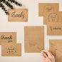 Thank You Cards - 36-Count Thank You Notes, Kraft Paper Bulk Thank You Cards Set