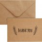 Thank You Cards - 36-Count Thank You Notes, Kraft Paper Bulk Thank You Cards Set