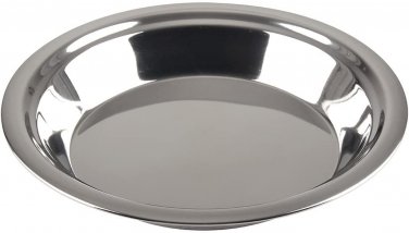 - 5M871  Stainless Steel 9 Inch Pie Pan, Silver