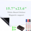 White Board Sticker Adhesive, 15.7" X 23.6" Magnetic Dry Erase Board Paper for W