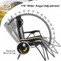 Oversized Zero Gravity Chair XL Support 400 LBS, 33âWide Heavy Duty Adjustable a