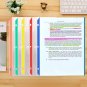 Sheet Protectors, Color Edge Plastic Sheet Protectors for 3 Ring Binder, Clear B