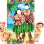 6 X 4 Ft Hawaiian Photo Props Banner Tropical Luau Tiki Couple Door Banner Hawai