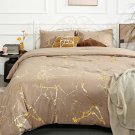 Gold Taupe Comforter Queen Comforter Set Marble Print Glitter Gold Queen Bed Set