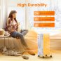 Oil Heater, 1500W Electric Space Heater with 3 Heat Settings, Overheat & Tip-Ove