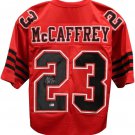 Christian Mccaffrey Autographed San Francisco Custom Red Alternate Football Jers