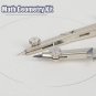 Metal Geometry Kit Set, 13PCS Math Compass and Protractors Geometry Drawing Tool