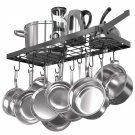 Hanging Pot Rack, Wall Mounted Pots and Pans Holder 29.3 by 13 Inch | Kitchen Co