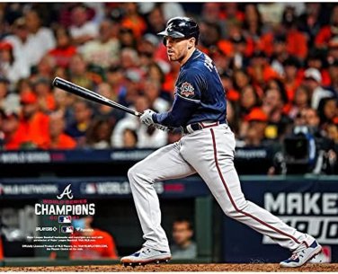 The Atlanta Braves Are World Champions. Freddie Freeman at the Plate during the