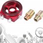 Universal Car Aluminum Alloy Oil Filter Cooler Sandwich Thread Plate Adapter Oil