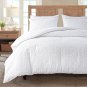 White King Size Comforter Set for King Lightweight and Fluffy Textured Comforter