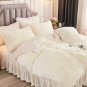 Luxury Long Faux Fur 3 PCS Bedding Set Shaggy Comforter Duvet Cover with Pillow