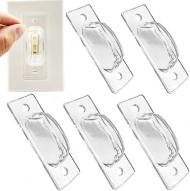 Light Switch Guard, 6 Pack, Clear Light Switch Lock, Child Proof Light Switch Co