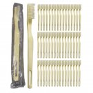 Disposable Toothbrushes Individually Wrapped [Pack of 48] Bulk Single Use Manual