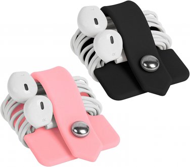 Silicone Earphone Organizer Earphone Wrap Winder Headphone Cord Organizer Wrap W