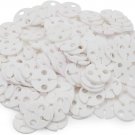 200 Pack White Plastic Balloon Clips for Sealing, round Balloon Tie Tool (1 Inch