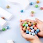 100 Pieces Small Bouncy Balls Rubber High Bouncing Balls, 0.78 Inch/ 20 Mm Bulk