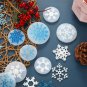 11 Pieces Snowflake Resin Molds Snowflake Silicone Moulds Snowflake Casting Soap